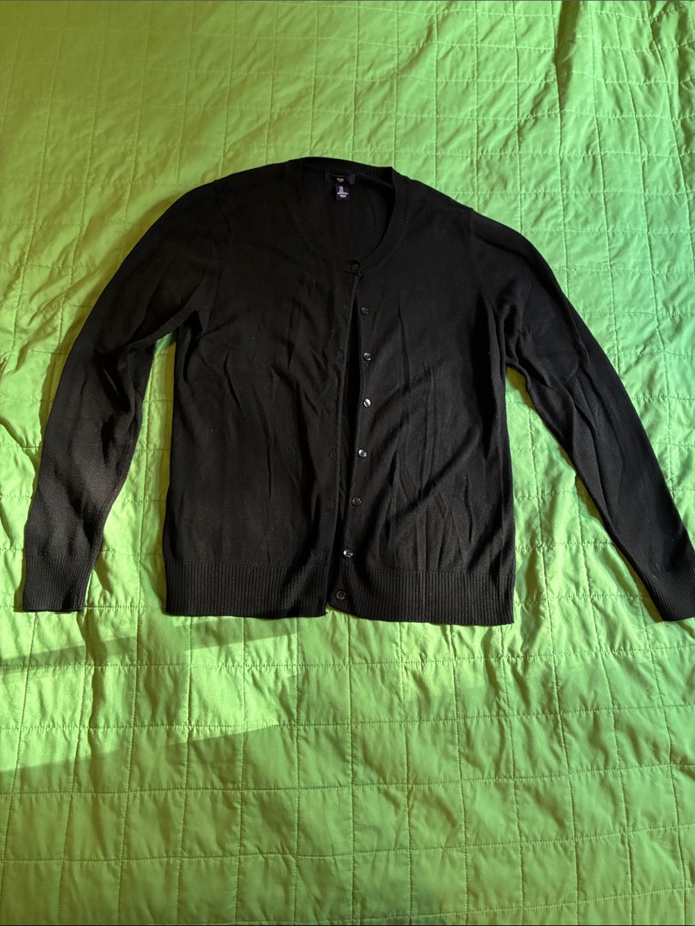 Gap Black Button Up Sweater